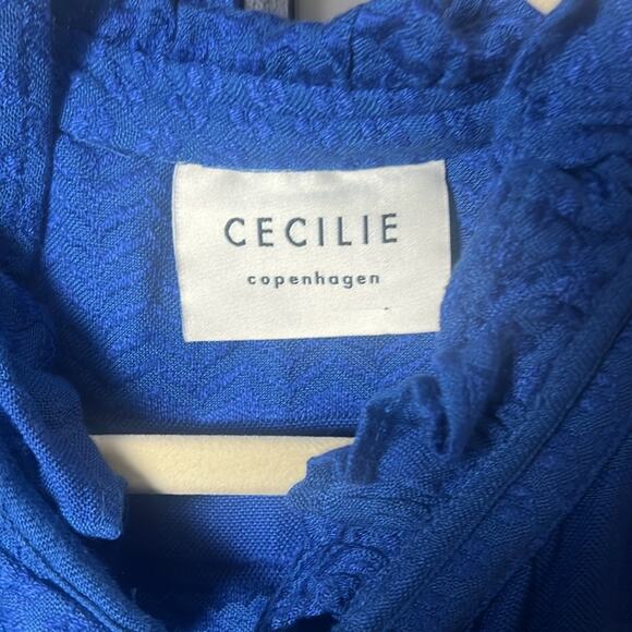 Cecilie Copenhagen Frida Dress in Blue Size Large - Picture 3 of 9